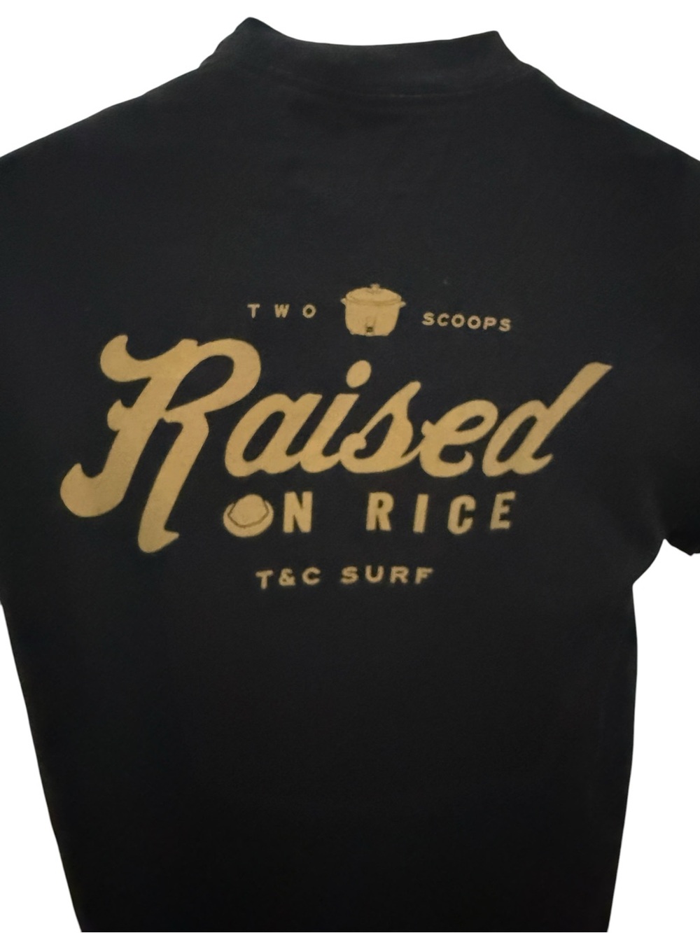 T&C Surf Designs Hawaii “Raised on Rice” Two Scoops Tee Shirt Men M Medium - Picture 4 of 6